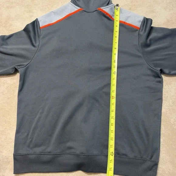 Nike KD Kevin Durant Therma-Fit Hoodie Jacket Gray Orange Mens Large - Picture 7 of 7